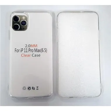 Funda silicona transparente 2mm para Iphone 11 Pro Max A2161 A2218 A2220