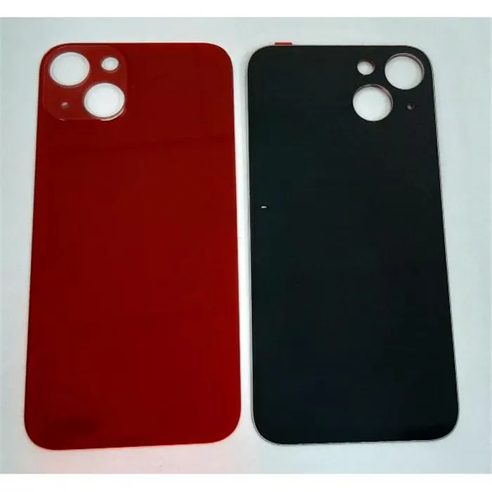 Tapa trasera o tapa bateria roja facil instalacion para IPhone 13 A2633