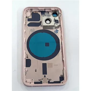 Carcasa central mas tapa trasera rosa para IPhone 13 Mini