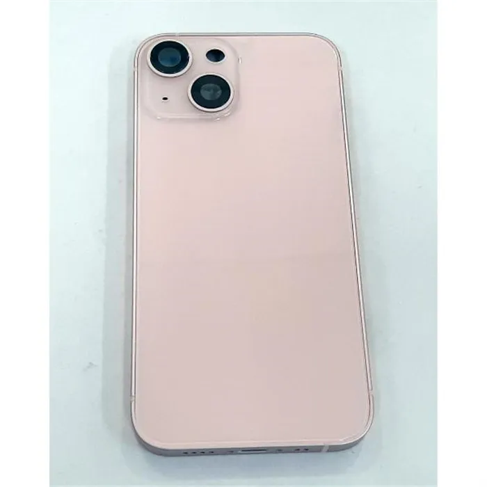 Carcasa central mas tapa trasera rosa para IPhone 13 Mini