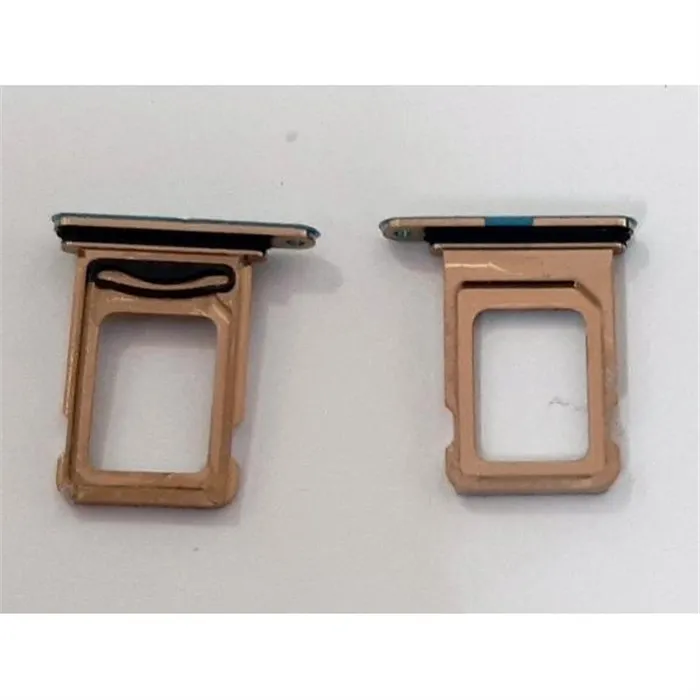 Soporte o bandeja dual sim dorada para iPhone 13 Pro max calidad premium