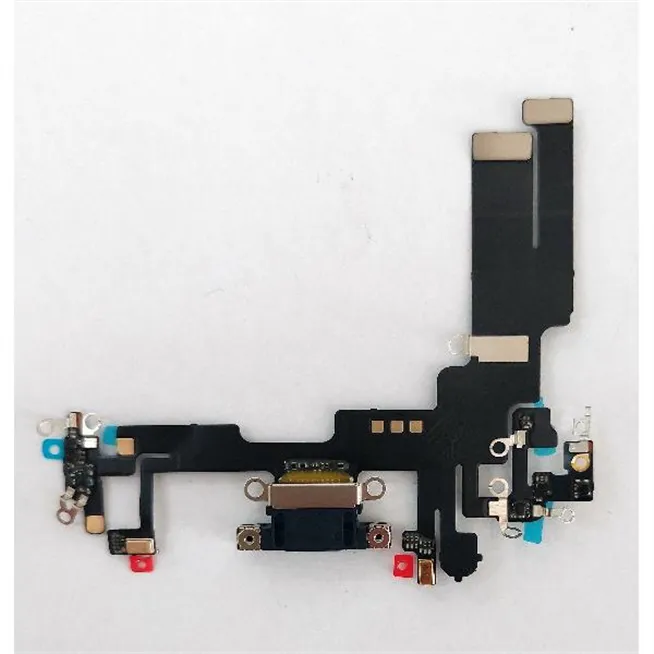 Flex puerto carga negro para IPhone 14 A2882 A2649 A2881 A2884 compatible