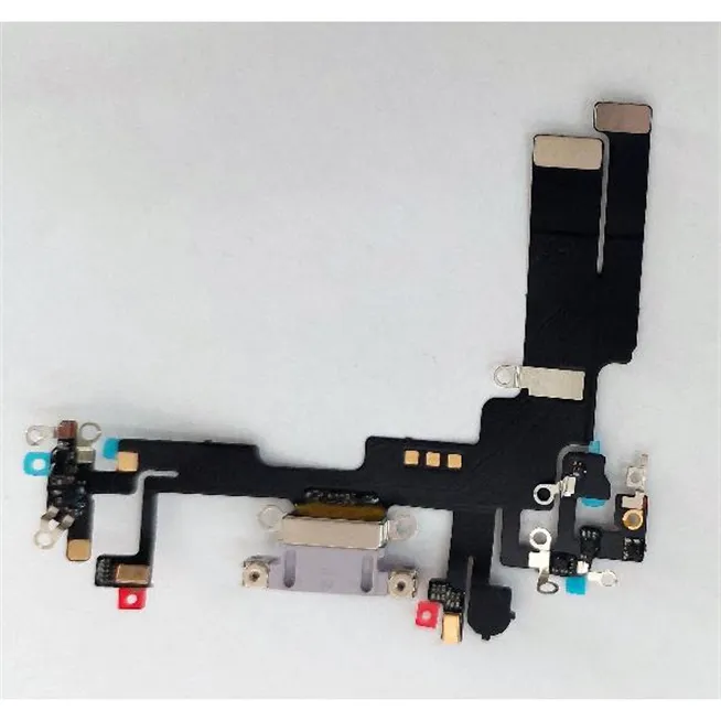 Flex puerto carga purpura para IPhone 14 A2882 A2649 A2881 A2884 compatible