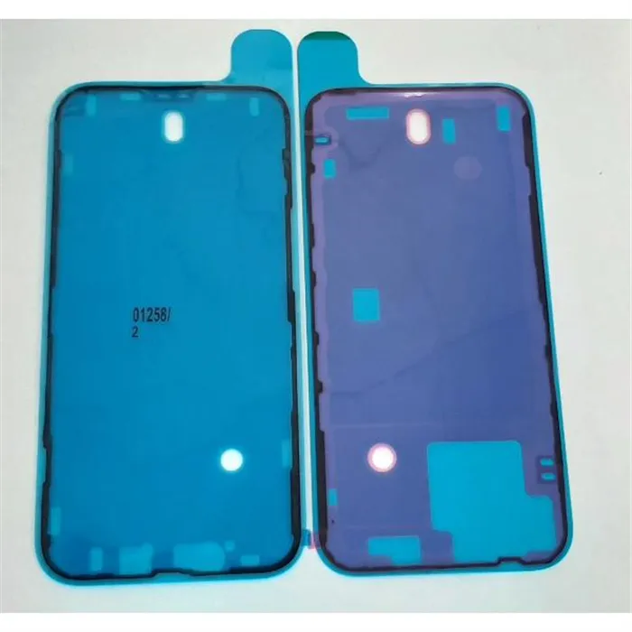 Set 2 adhesivo precortado marco frontal para IPhone 14 calidad premium
