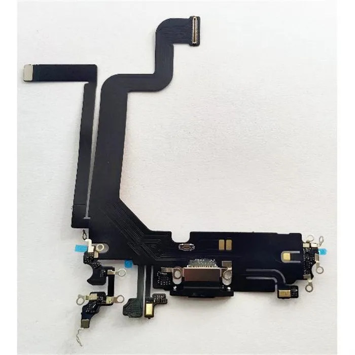Flex puerto carga negro para IPhone 14 Pro Max compatible