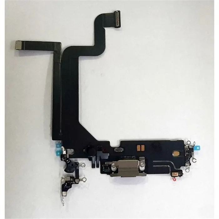 Flex puerto carga dorado para IPhone 14 Pro Max calidad premium