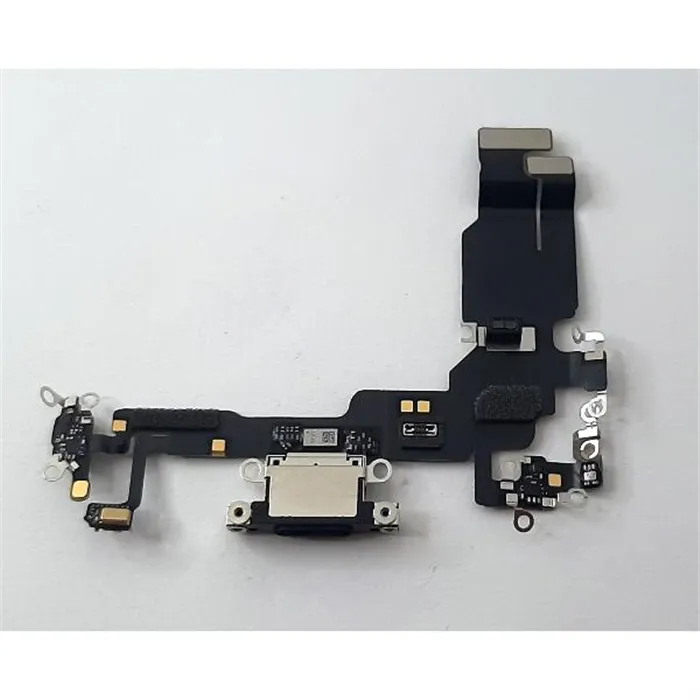 Flex puerto carga negro para IPhone 15 A3090 A2846 A3089 A3092 calidad premium