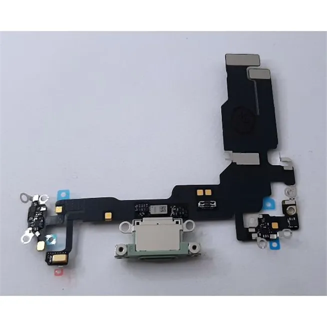 Flex puerto carga verde para IPhone 15 A3090 A2846 A3089 A3092 calidad premium