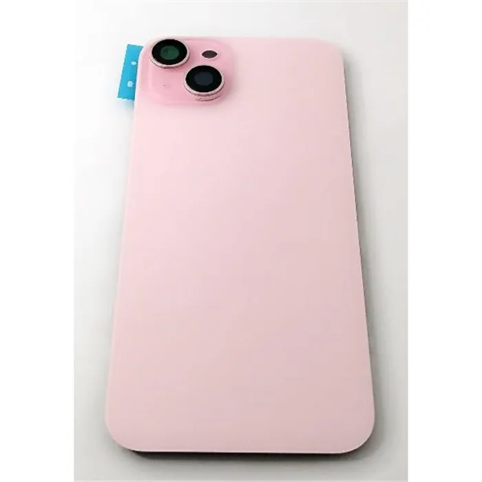 Tapa trasera o tapa bateria rosa para iPhone 15 Plus A3094 A2847 A3093 A3096