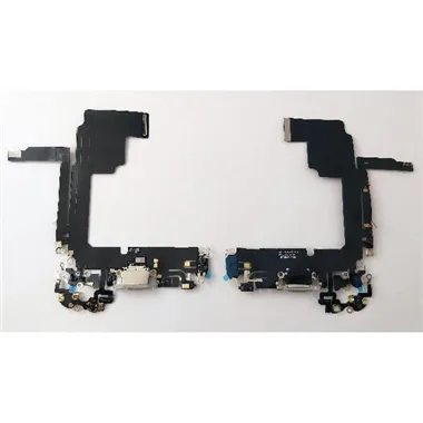 Flex puerto de carga blanco para Iphone 15 Pro compatible