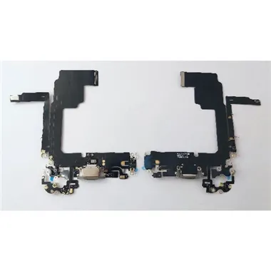 Flex puerto de carga dorado para Iphone 15 Pro compatible