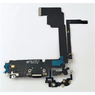 Flex puerto de carga negro para Iphone 15 Pro Max compatible