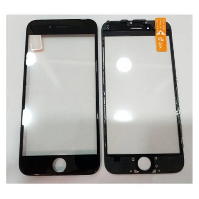 Iphone 6 A1549 A1586 A1589 cristal negro + marco negro + lamin oca