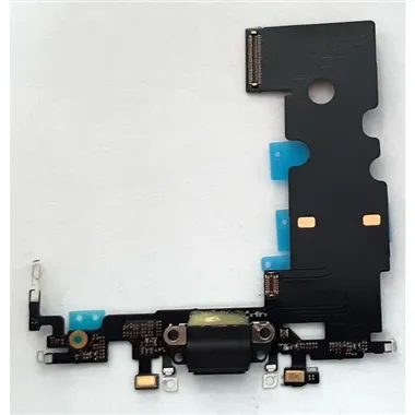 Flex puerto carga negro para IPhone 8  compatible