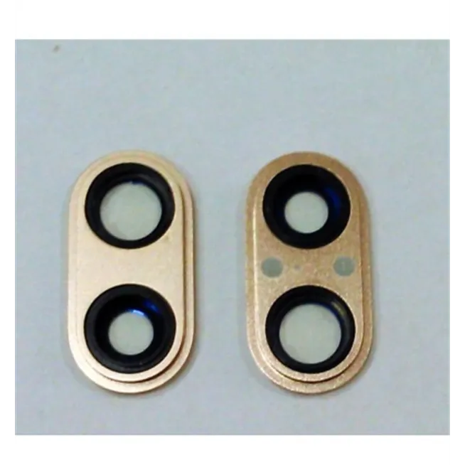 IPhone 8 Plus A1864 cubierta camara dorada premium