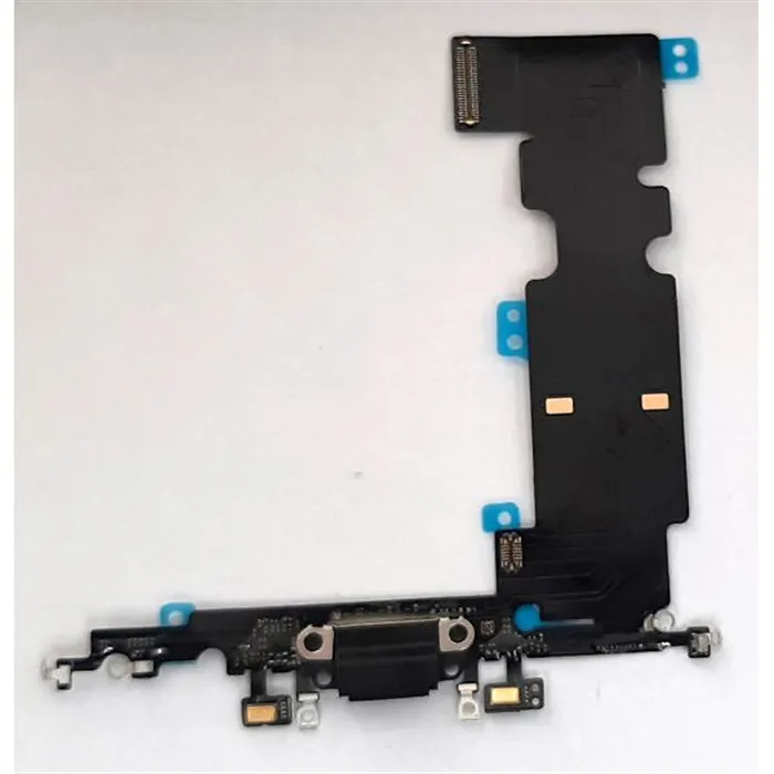 Flex puerto carga negro para IPhone 8 Plus A1864 A1897 A1898 compatible