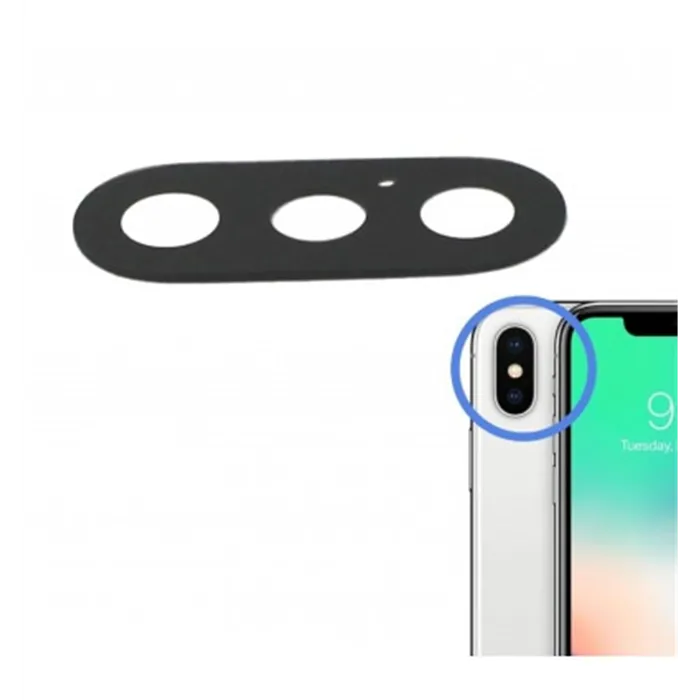 IPhone X cristal camara premium