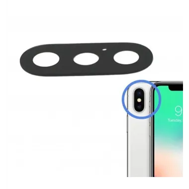 IPhone X cristal camara premium