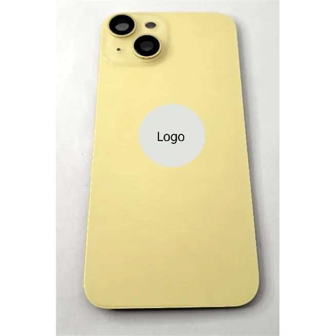 Tapa trasera o tapa bateria amarilla para iPhone 14 remanufacurada Grado A 