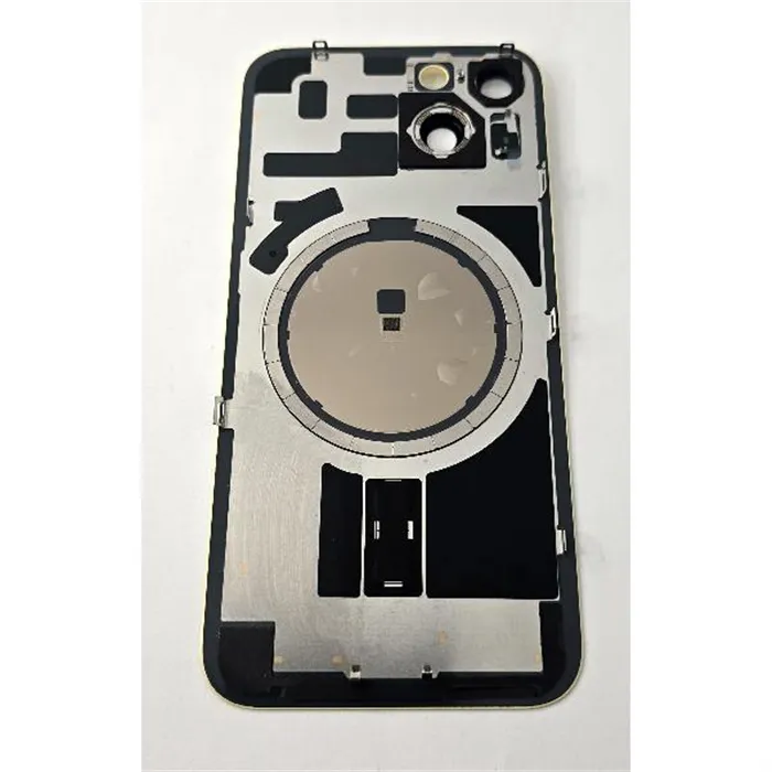 Tapa trasera o tapa bateria amarilla para iPhone 14 remanufacurada Grado A 