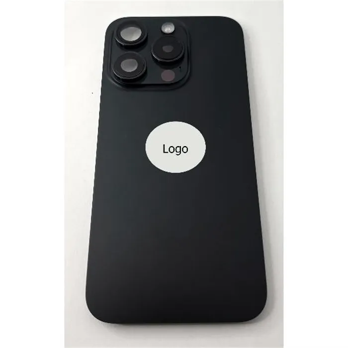 Tapa trasera o tapa bateria negra para iPhone 15 Pro remanufacurada Grado A 