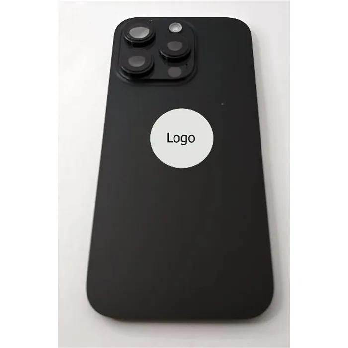 Tapa trasera o tapa bateria negra para iPhone 16 Pro remanufacurada Grado A 